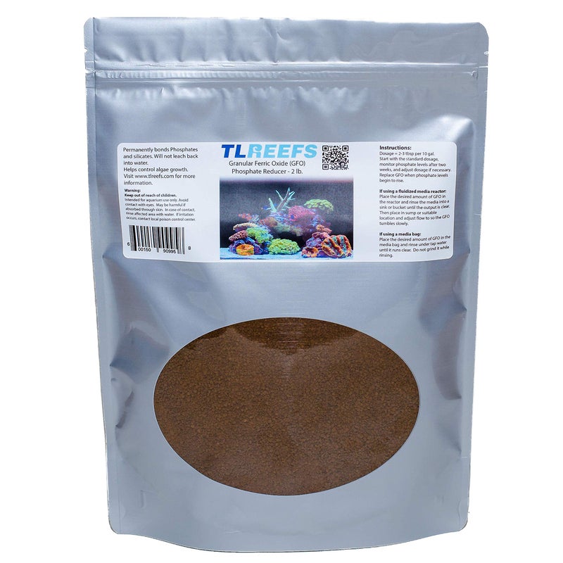 TL Reefs GFO Phosphate Remover, Granular Ferric Oxide, for Saltwater Aquariums (2lbs) - Image 1
